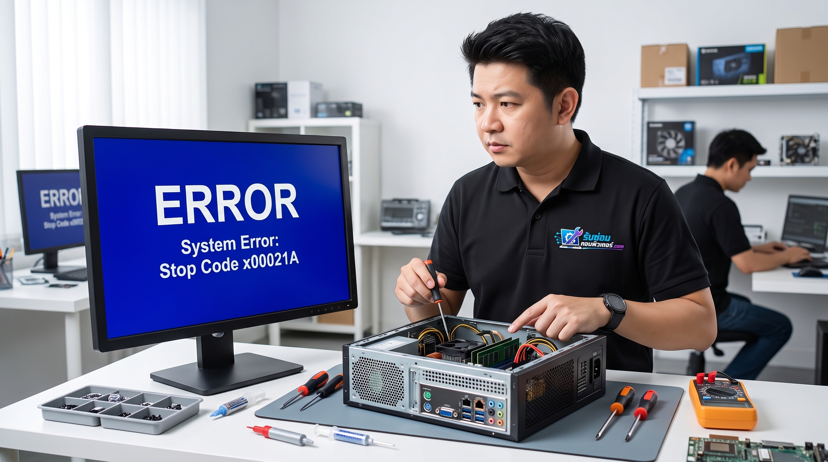 แนวทางการตรวจเช็กและซ่อมปัญหาคอมขึ้นข้อความ Error